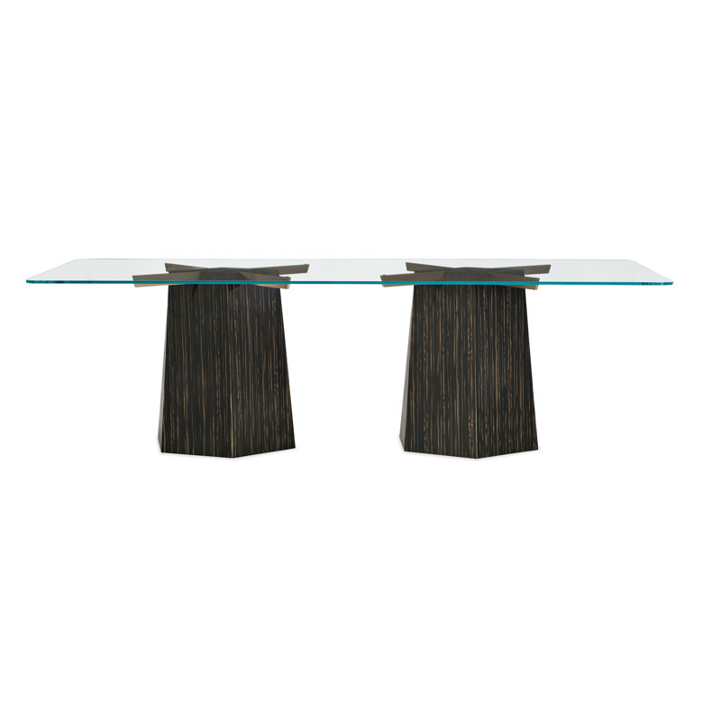 Modern Edge Glass Dining Table
