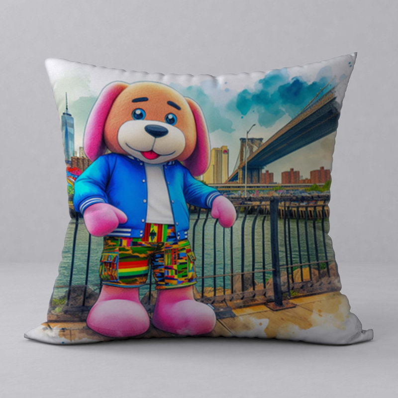 Polyester Throw Square Pillow Cover & Insert