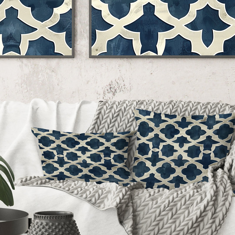 Blue Majestic Mirage - Coussin lombaire traditionnel