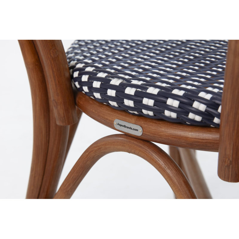 Paris Bistro Chair - 2 Chairs, Blue/White