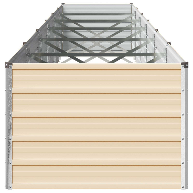 Raised Garden Bed, 55cm H x 600cm W x 80cm D, Ivory