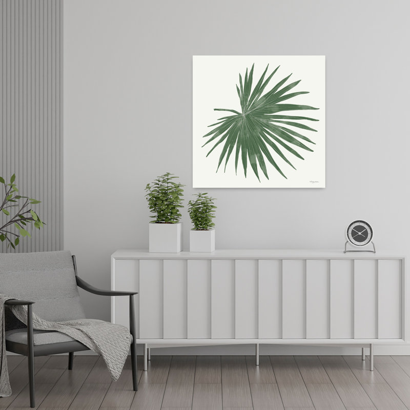 Palmier tropical avec éventail de palmiers tropicaux, H 24 po x l 24 po