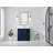 Boston 36 In. W X 22 In. D Centre Sink Bathroom Vanity In Navy Blue With Cove Edge Quartz-109411596