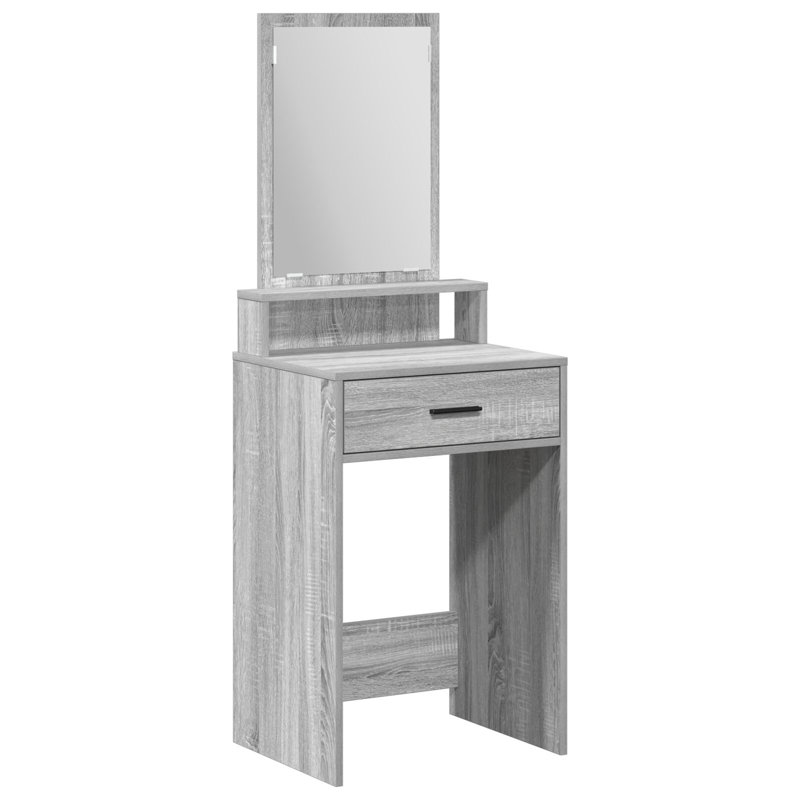 Engineered Wood, Mirror 50 X 41 X 140 Cm Mirror, Grey Sonoma