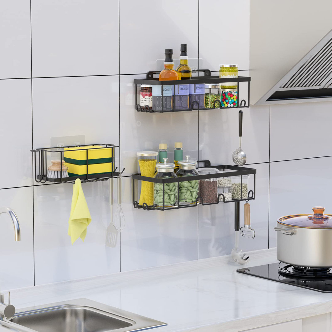 Elia Adhesive Stainless Steel Shower Basket