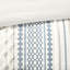 Housse de couette en coton très grand / très grand - chenille, motifs géométriques, sans produits chimiques avec multicolore, 4 attaches de coin, literie chaude et douce