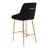 Upholstered Counter Stool with Metal Frame-89078424