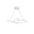 Modern Adjustable Chandelier, White Aluminium Body, 31.5 x 7.9 x 7.9 inches | Height Adjustable Up to 31.5 inches | LED Socket (6500K, 40-60W) | Elegant Design for Dining Room, Living Room & Entryways