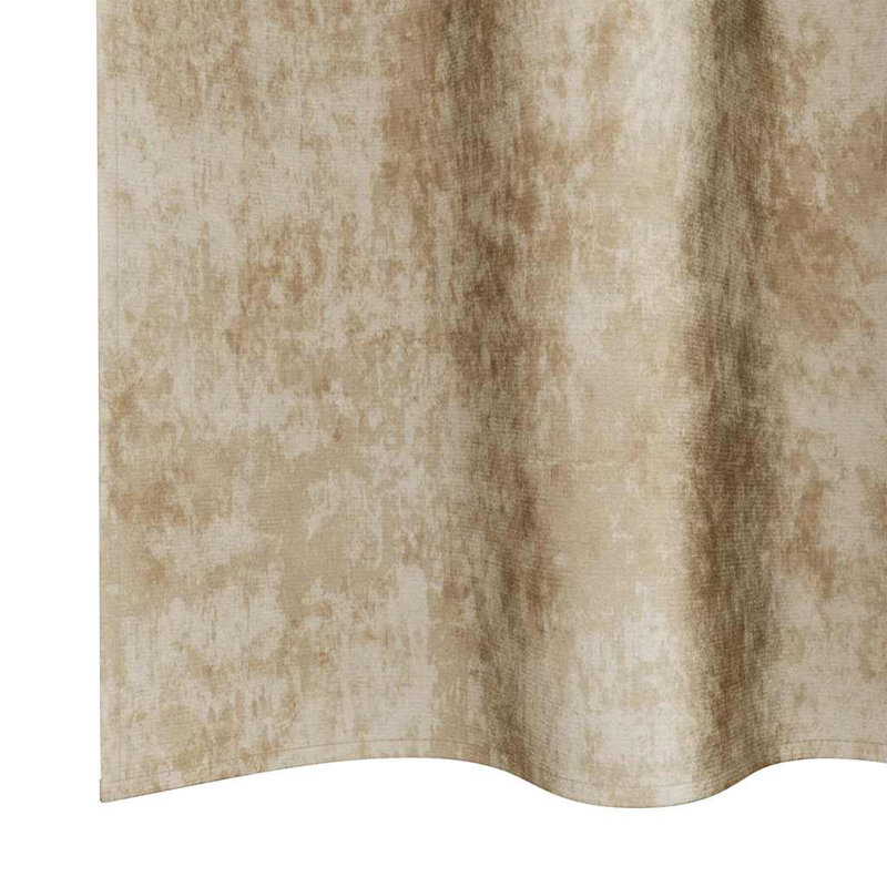 Alithia Velvet Room Darkening Curtain Pair, 140cm Width x 245cm Drop, Cream