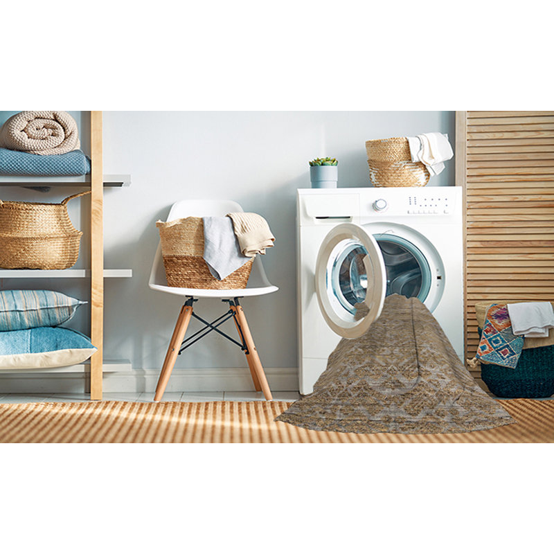 Claritha Abstract Indoor Rug, Round 7'