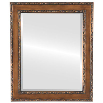 Minerva Wood Flat Wall Mirror