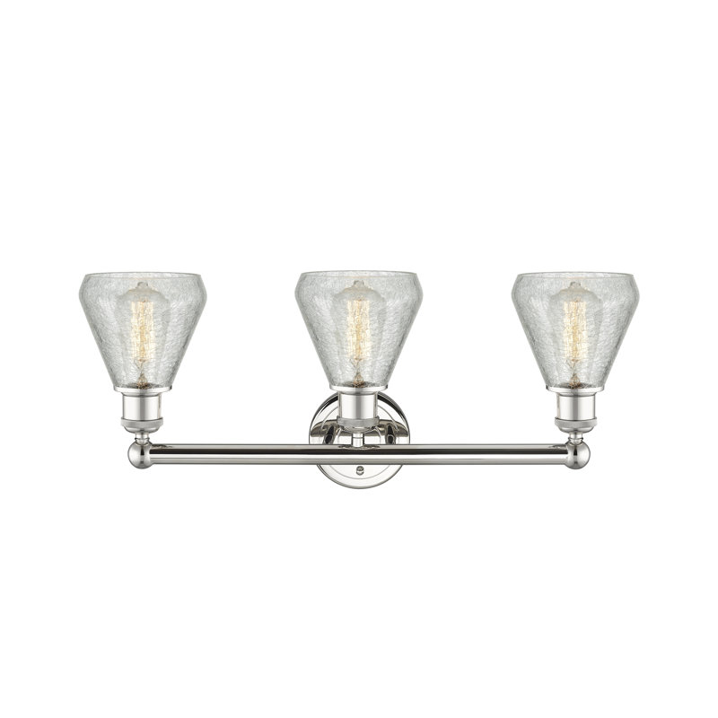 Éclairage pour meuble-lavabo 3 lumières 24 pouces Petronille, Nickel poli