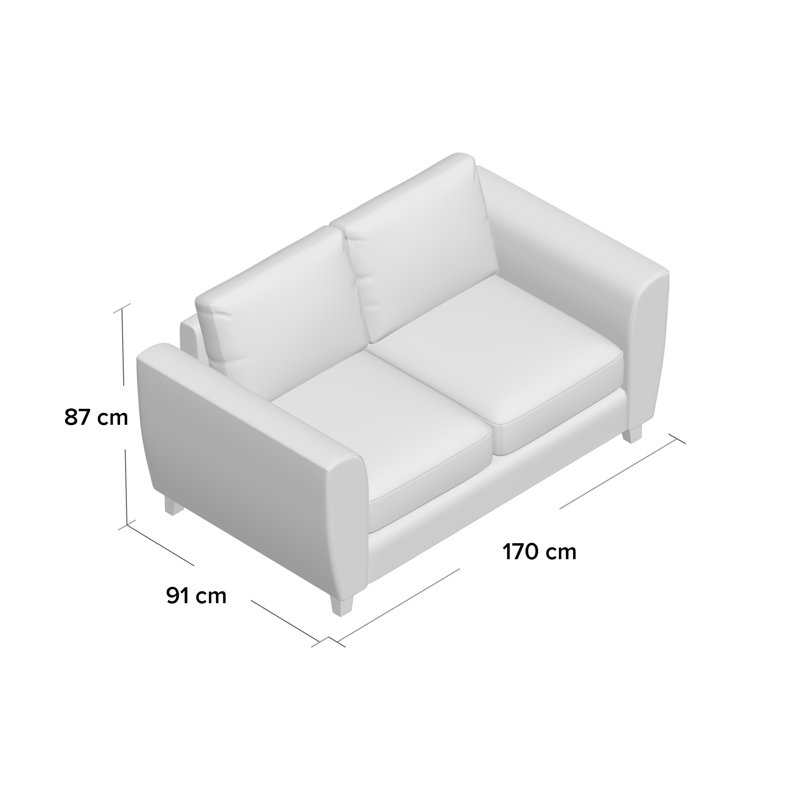 Mcginnis Loveseat, Portland Turquoise