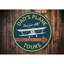 Panneau en aluminium «Dad's Plane Tours»-58289578