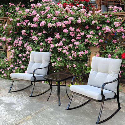 Ensemble de chaise à bascule et fauteuil