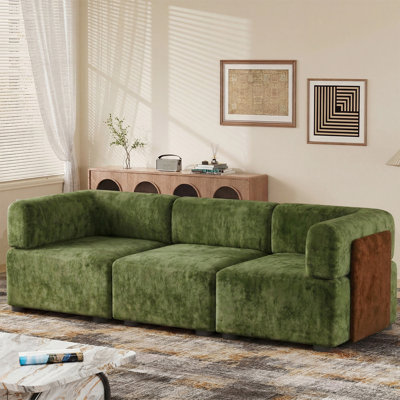 3 Seater Chenille Sofa