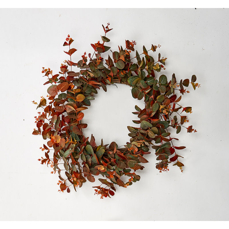 Couronne d'eucalyptus d'automne 22 po