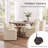 Upholstered Dining Chair with Washable Slipcover & Casters-1095646114