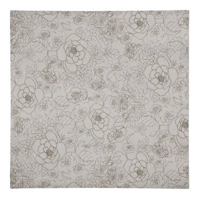 Serviette florale rectangulaire