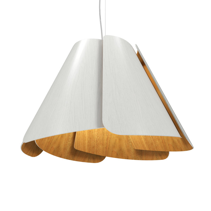 Fuchsia 1 - Light Pendant, Organic White