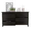 Commodes 6 tiroirs Wenge, ensemble de 2