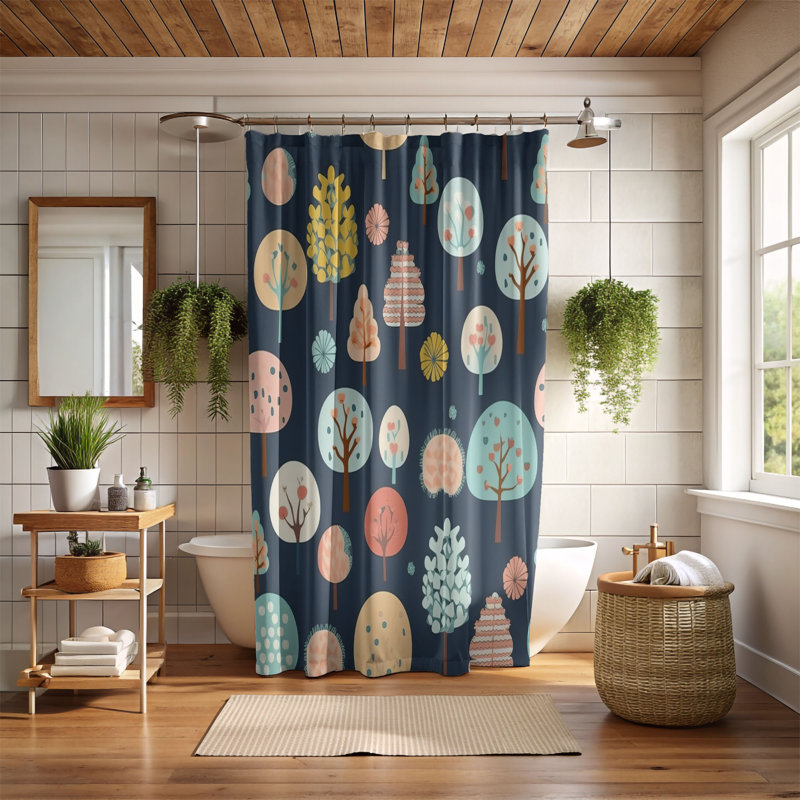 Magical Space - Premium Shower Curtain, H 74 po x l 71 po