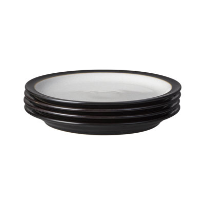 4 assiettes noires Elements