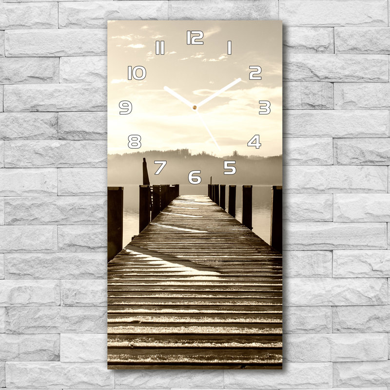 Jadave Glass Wall Clock, White