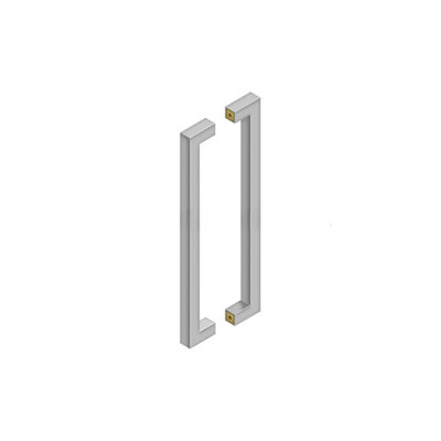 Deltana SSPBB1810U32D 18" Contemporary Pulls, Back-To-Back in Brushed Stainless