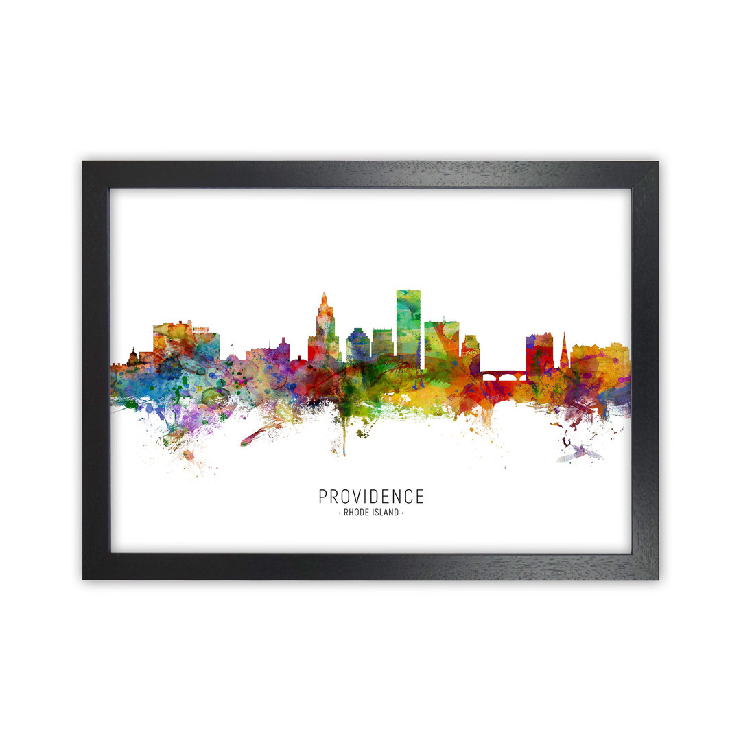 Providence Rhode Island Skyline by Michael Tompsett - Print