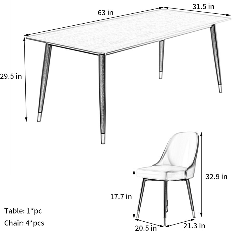 Sharae, White, 29.5"H x 63"L x 31.5"W