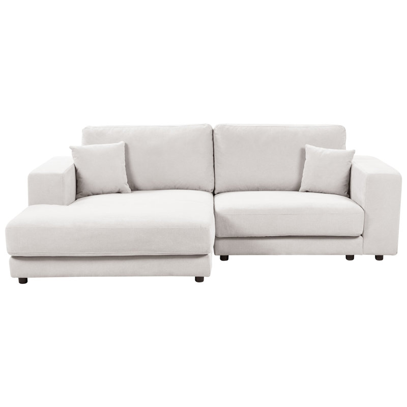 Anayla 3 Seater Corner Sofa , Right Hand Facing, White