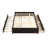 Raffaele Full Size Platform Bed with Twin Size Trundle and Two Drawers-2000242423