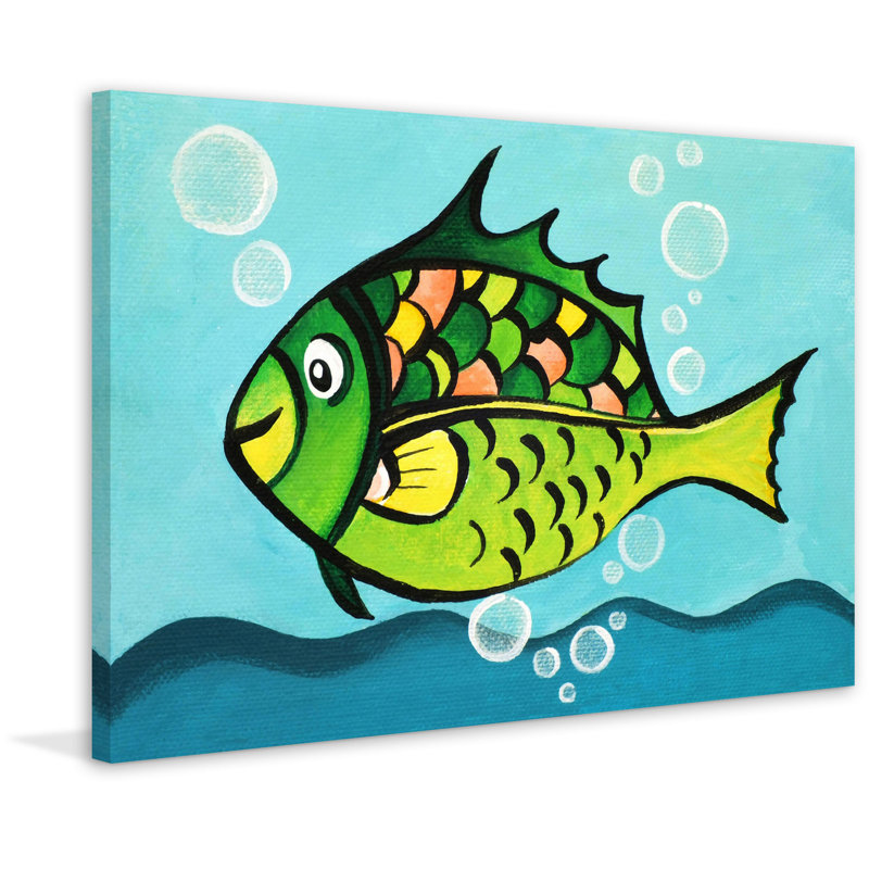 «One Fish», reproduction sur toile tendue, H 40 po x l 60 po x P 1,5 po