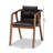 17.9'' H Tufted Faux Leather Upholstered Armchair-718519014