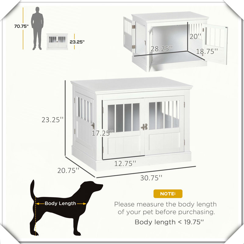 Table de bout en bois pour chien