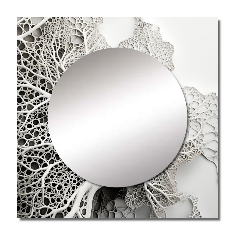 Miroir mural de salon Bianka, 23 po x 23 po