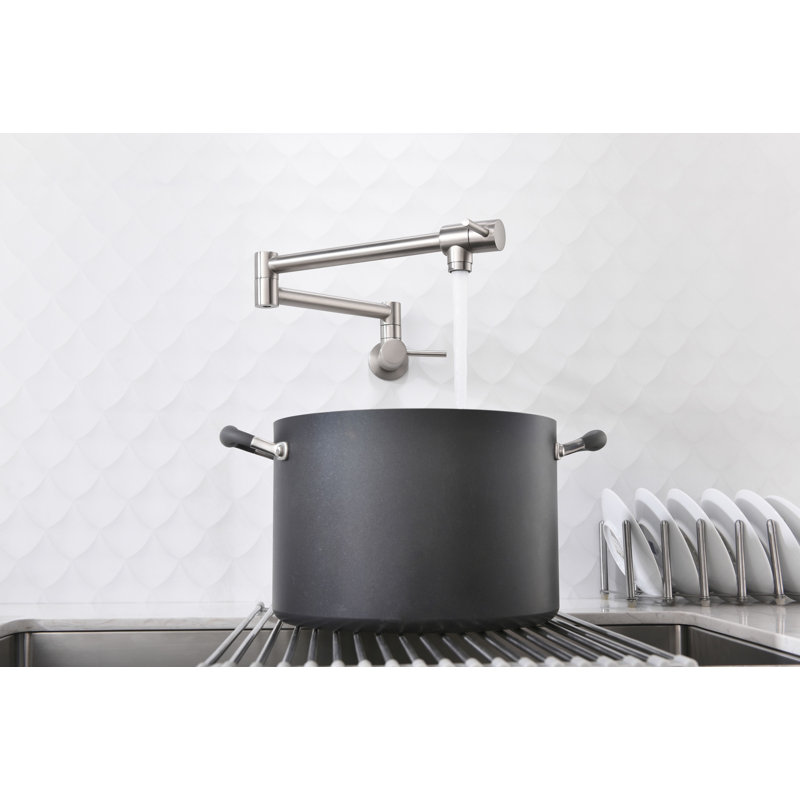 Robinet remplisseur avec accessoires, Nickel brossé