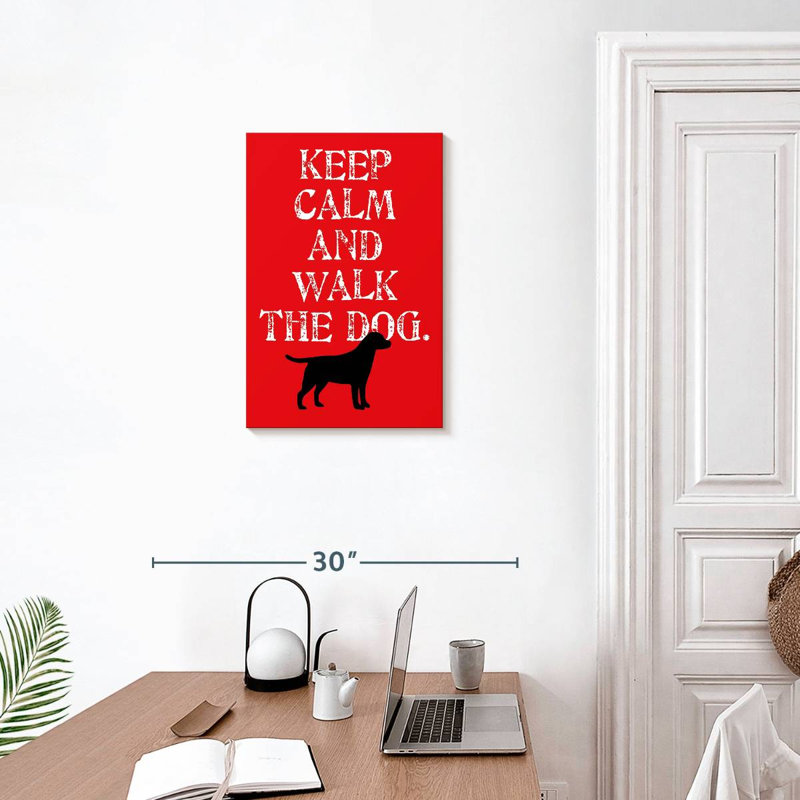 Tergel Keep Calm Labrador, 24" H x 16" W