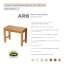 Banc de douche en teck-64476482