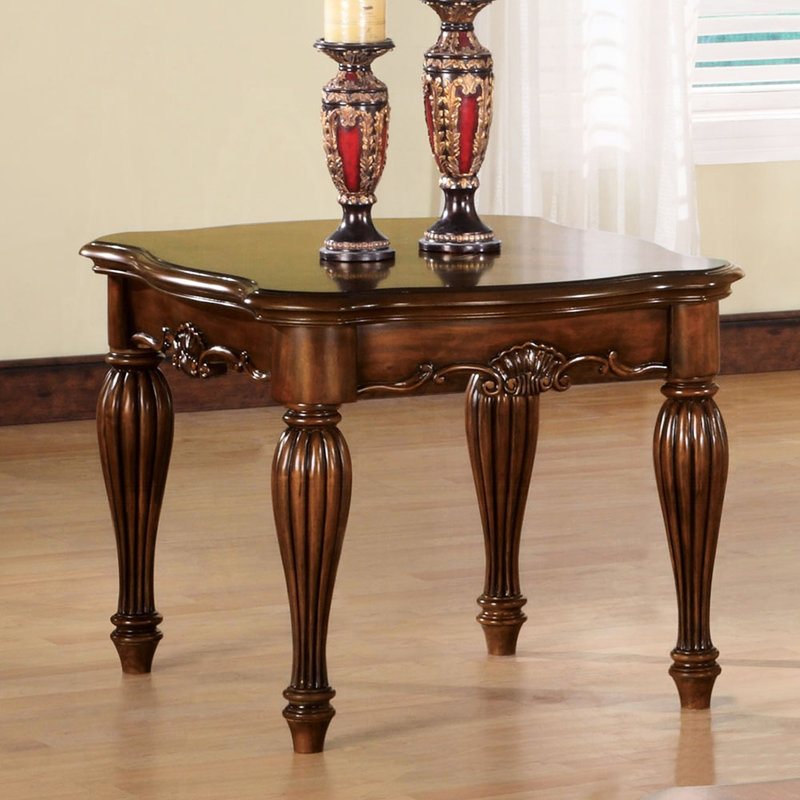 Table de bout en cerisier de 18 mm d'épaisseur pour finition en bois de style minimaliste