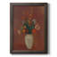 Bouquet dans un vase chinois - reproduction d'art sur toile-73982588