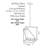1 - Light LED Square/Rectangle Pendant-88905006