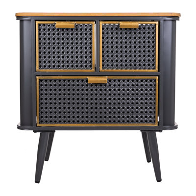 Willaims 58cm W Iron Bedside Table