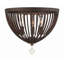 Plafonnier ivoire antique / bronze forgé 3 lumières Ivins-58110094