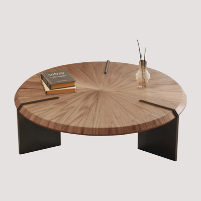 Light Luxury Walnut-Colored Coffee Table