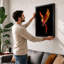 Phoenix Ascending Fantasy - Framed Print-119221713-119221719