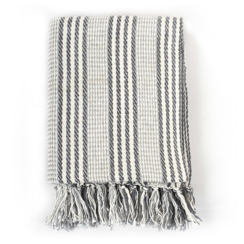 Kennedi Knitted Throw Blanket, Grey, W220 x L250cm