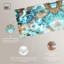 Décoration murale abstraite sur toile Blazing Blue Gold par Art Remedy-115023567-115023564