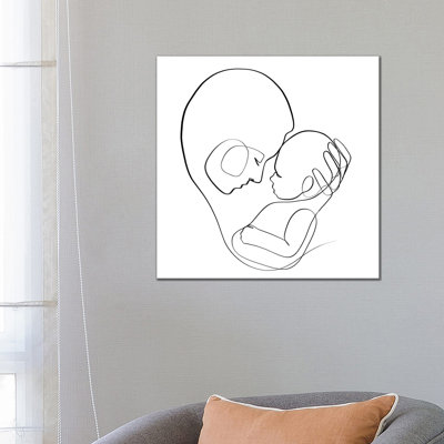 Mom And Child by Dane Khy - Wrapped Canvas Gallery-Wrapped Canvas Giclée
